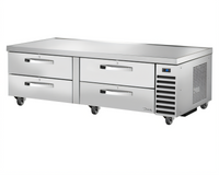 True 72-3/8 Inch Refrigerated Chef Base with 4 Locking Drawers