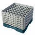Thumbnail image #2 for Cambro Camrack® Full Size 49-Compartment Glass Rack with 6 Soft Gray Extenders, Teal