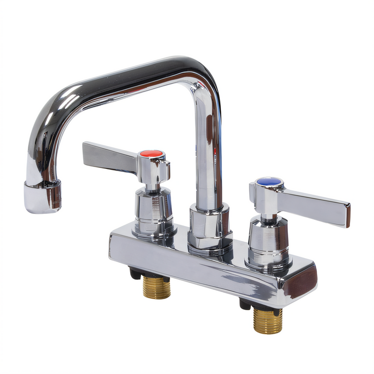 Product image #1 for Advance Tabco K-124 Lead-Free Deck-Mounted Manual Faucet with 6-Inch Swivel D-Style Spout