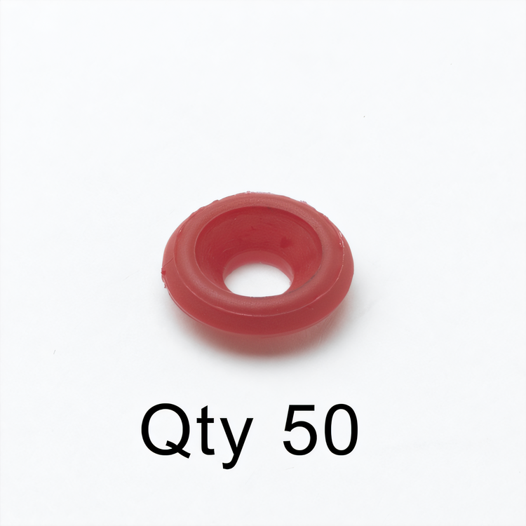 Product image #1 for T&S Brass Hot Water Red Faucet Index Button, Bulk Pack of 50