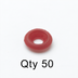 Thumbnail image #1 for T&S Brass Hot Water Red Faucet Index Button, Bulk Pack of 50