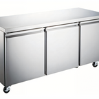 Thumbnail image #1 for Hurakan by Equip.me 72-Inch 3-Door Stainless Steel Undercounter Freezer