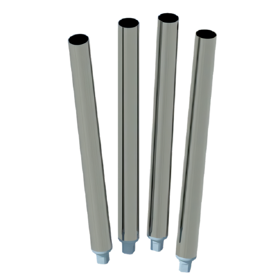 Product image #1 for 34-1/2 Inch Galvanized Steel Work Table Legs with Adjustable Feet, Set of 4