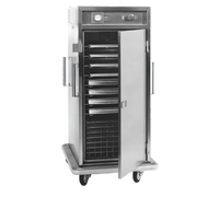 Carter-Hoffmann ST1820 Heated Full-Height Satellite Transport Cart, 12 Tray / 24 Pan Capacity, Stainless Steel