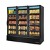 Thumbnail image #1 for True Full-Length Three-Section Glass Door Freezer Merchandiser, -10°F, 12 Shelves