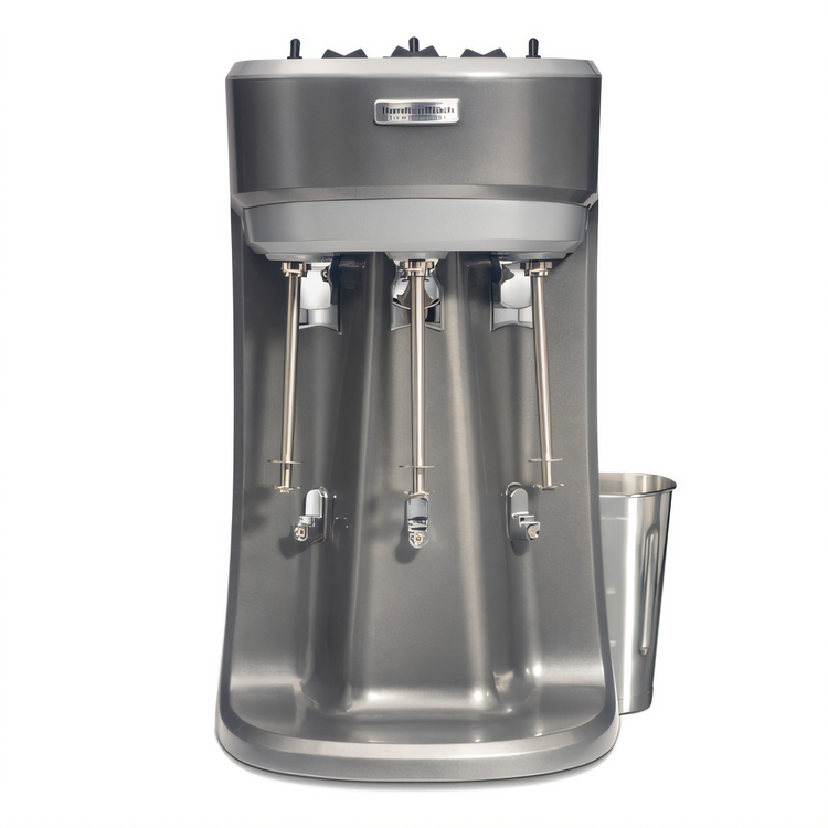Product image #1 for Hamilton Beach Commercial HMD400R Triple Spindle Drink Mixer with 3 Motors and Stainless Steel Cups