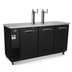 Thumbnail image #1 for Kelvinator Commercial 73-Inch Wide Three-Door Draft Beer Cooler with 2 Refrigerated Double Faucet Columns