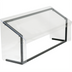 Thumbnail image #1 for Carlisle Portable Free-Standing Single-Sided Sneeze Guard, 73-1/4 Inch, Black Aluminum Frame
