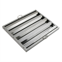 Winco 20-Inch x 25-Inch Stainless Steel Hood Filter
