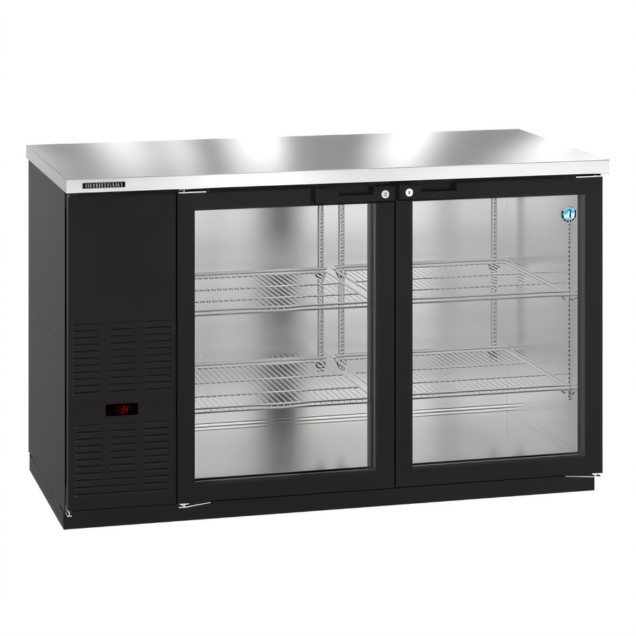 Product image #1 for Hoshizaki BB59-G 59-1/2-Inch Two-Section Back Bar Cooler with Glass Swing Doors