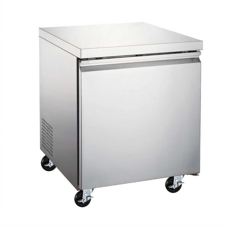 Product image #1 for Omcan 27-Inch Single-Section Undercounter Reach-In Freezer, 6.3 Cu. Ft., Stainless Steel