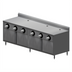 Thumbnail image #1 for BK Resources 96-Inch x 30-Inch Convenience Store Enclosed Work Table with Cabinet Base and Cup Dispensers