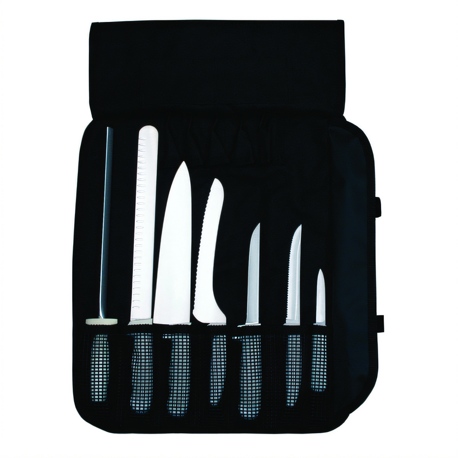 Product image #1 for Dexter Russell Sani-Safe 7-Piece Kitchen Knife Set with Sharpener and Cutlery Case