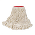 Thumbnail image #1 for Super Stitch Large 4-Ply Cotton/Synthetic Blend Looped-End Mop Head, White, 1-Inch Headband