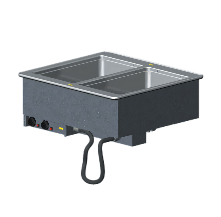 Product image #1 for Vollrath Two-Well Insulated Drop-In Electric Hot Food Well, Wet Operation, 12 x 20 Pan Size, 120V