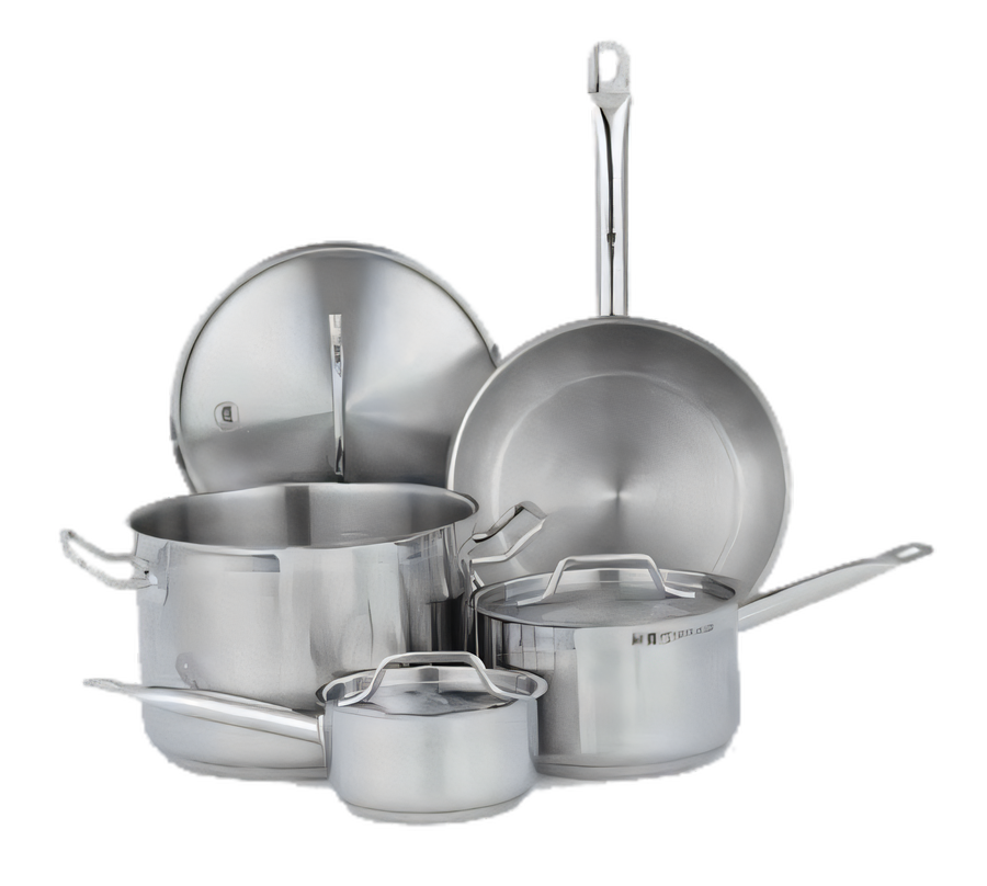 Product image #1 for Vollrath Optio™ 7-Piece Stainless Steel Clad Induction Ready Cookware Set