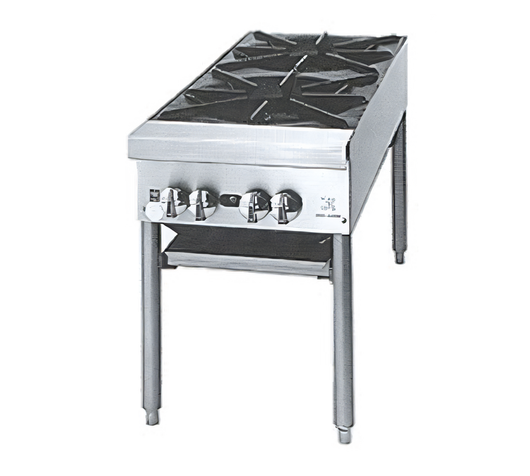 Product image #1 for Supreme 36-Inch Gas Stock Pot Stove with Two 2-Ring Burner Sections