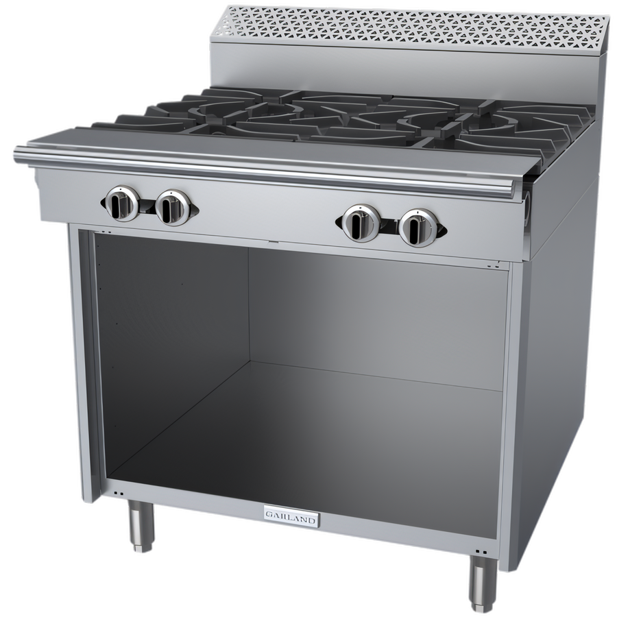 Product image #1 for Garland Cuisine Series 36-Inch Heavy Duty Four-Burner Gas Open Burner Range with Storage Base
