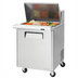 Thumbnail image #1 for Turbo Air M3 Series 27.5-Inch One-Section Mega Top Sandwich/Salad Prep Table, 12-Pan, Rear-Mount Self-Contained, 1 Door