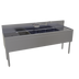 Thumbnail image #1 for Glastender 72-Inch Four-Compartment Stainless Steel Underbar Sink Unit with Dual Drainboards and Faucet
