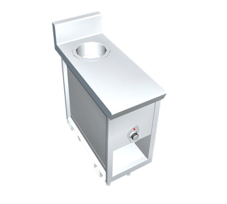 Product image #1 for La Rosa 14-Inch Utility Stand with 7-Quart Soup Warmer and Open Cabinet Base