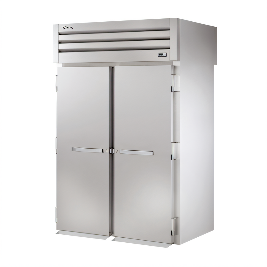 Product image #1 for SPEC SERIES Two-Section Roll-Thru Solid Swing Door Refrigerator with Stainless Steel Front and Rear Doors