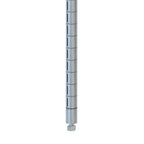 Thumbnail image #1 for Metro Super Erecta qwikSLOT 74PQ Stationary Wire Shelving Post, 74-5/8"H, 1" Slot Intervals, Zinc Finish