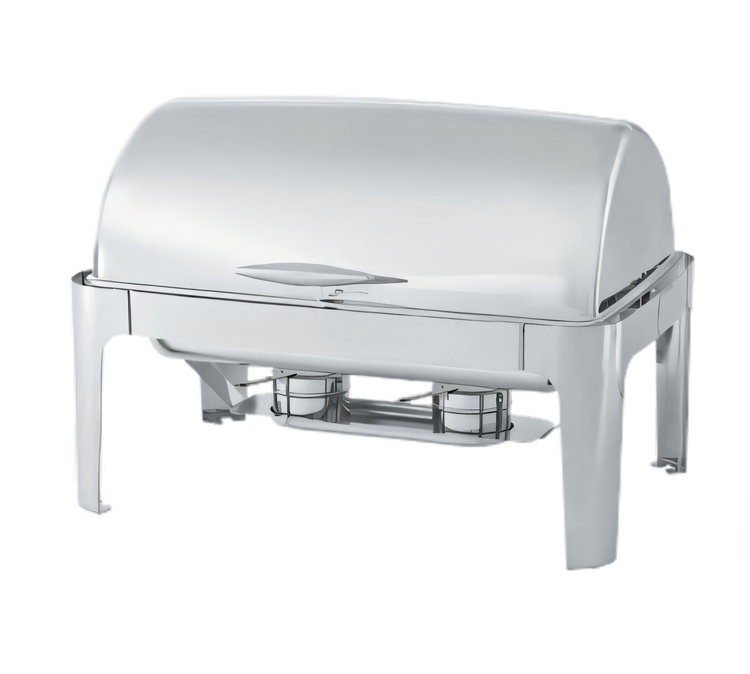 Product image #1 for Vollrath 8 Qt Full-Size Rectangular Roll Top Chafer, Mirrored Finish