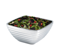 Vollrath Square Beehive Double-Wall Insulated Stainless Steel Serving Bowl, 8.2 Quart