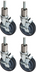 Thumbnail image #1 for Vulcan Set of 4 Adjustable Shelf Casters with 2 Locking Casters