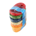 Thumbnail image #1 for Crestware 9 x 6 x 3 Oval Fast Food Basket Set, Assorted 6-Color Woven Polypropylene