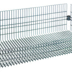 Thumbnail image #1 for Quantum BSK2436C Rectangular Chrome-Plated Wire Post Basket, 24 x 36 x 10 Inches, 800 lb. Capacity