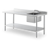 Thumbnail image #1 for Steel Works Stainless SWSTM-3060WS-R-316 Stainless Steel Prep Tables