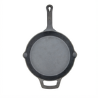 Thumbnail image #1 for Winco FireIron CAST-10 10-Inch Round Pre-Seasoned Cast Iron Skillet with Helper Handle, Induction Ready Case of 4