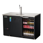 Thumbnail image #1 for Everest Refrigeration EBD2-BBG-24 Two-Section Back Bar & Direct-Draw Keg Refrigerator, 57.75-Inch, 17 Cu. Ft., 1 Half-Barrel, Single Faucet