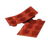 Silikomart Briochette Silicone Baking Mold, 6-Cavity