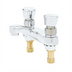 Thumbnail image #1 for T&S Brass Slow Self-Closing Metering Mixing Faucet, Deck Mount, 4-Inch Centers, 0.5 GPM