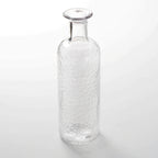 Thumbnail image #1 for American Metalcraft GCH28 Clear Pebbled Tempered Glass Water Bottle/Carafe, 28 oz. to Shoulder Case of 12