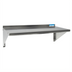 Thumbnail image #1 for BK Resources 72 Inch x 14 Inch 16-Gauge 304 Stainless Steel Wall-Mount Shelf with 1-1/2 Inch Rear Turn-Up