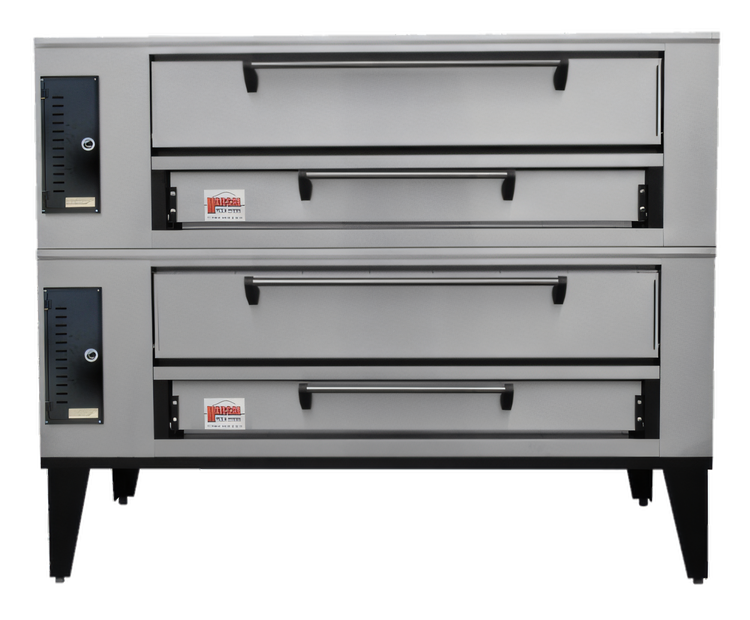 Product image #1 for Marsal SD-10866 Single Deck Gas Pizza Oven with Brick Deck, 8 x 18-Inch Pie Capacity
