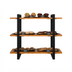 Thumbnail image #1 for KoolMore 28-Inch Countertop Open-Front Wooden Bakery Display Rack with 3 Shelves