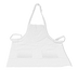 Thumbnail image #1 for Crestware Two-Pocket Bib Apron, Cotton/Poly Twill, 25-1/2 x 29 Inches, White