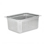Thumbnail image #1 for Omcan USA 85208 Perforated Stainless Steel Steam Table Pan, 1/2 Size, 6" Deep, 25 Gauge