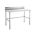 Thumbnail image #1 for Sapphire 36-Inch W x 30-Inch D Stainless Steel Open Base Work Table with 5-Inch Backsplash