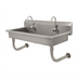 Thumbnail image #1 for Advance Tabco Multiwash Wall-Mounted Stainless Steel Hand Sink with 2 Electronic Faucets, 40 Inch
