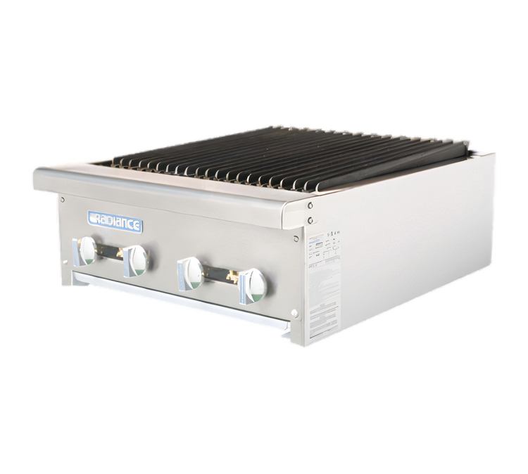 Product image #1 for Bake Tech Innovation Radiance 24-Inch Countertop Gas Charbroiler, 4 Burners, Manual Controls