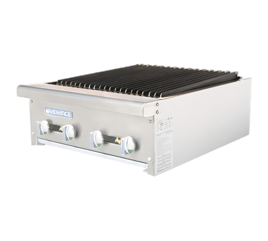 Product image #1 for Bake Tech Innovation Radiance 24-Inch Countertop Gas Charbroiler, 4 Burners, Manual Controls