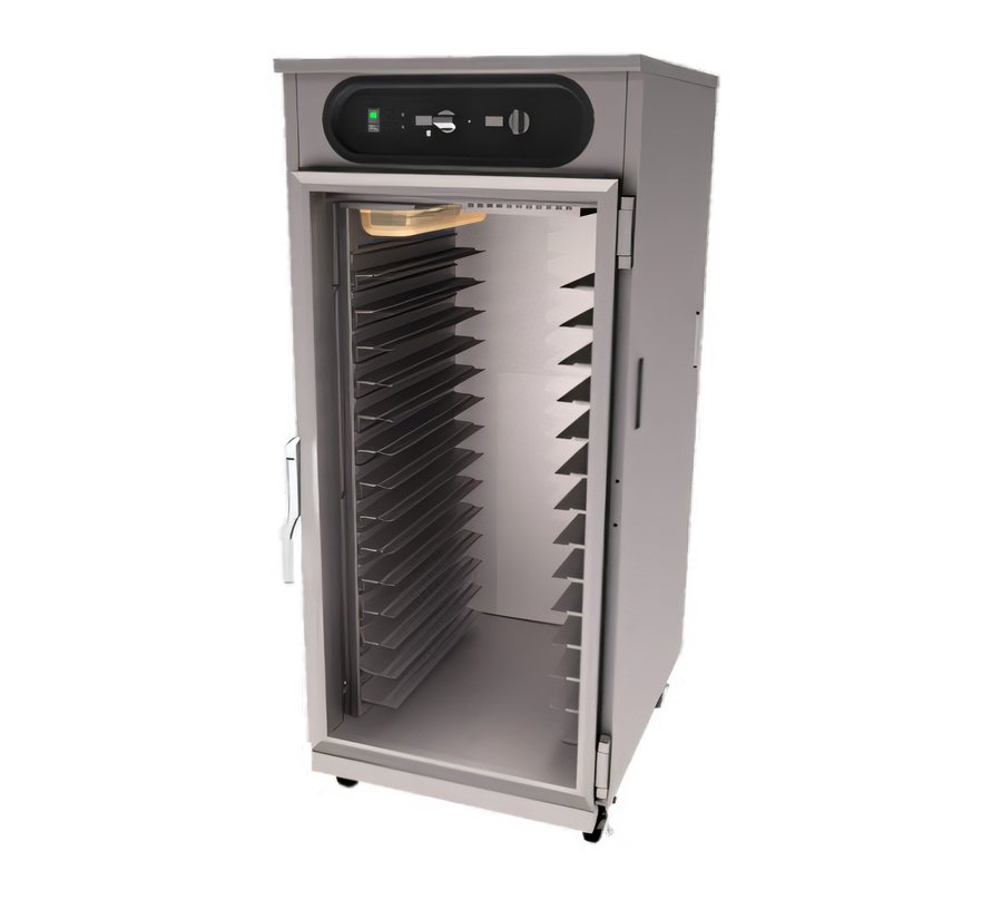 Product image #1 for VaporPro hotLOGIX HL10-14 3/4 Height Humidified Holding Cabinet with Solid Door, 14 Sheet Pan / 28 Hotel Pan Capacity
