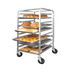 Thumbnail image #1 for Mobile Aluminum Sheet Pan Rack, 10 Full-Size or 20 Half-Size Pan Capacity, 400 lb, Fixed Slides
