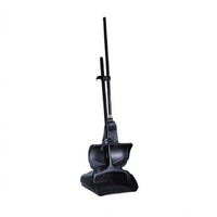 Lobby Pro Upright Dust Pan with Cover, Black